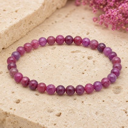 Bracelet Rubis 6 mm – Désir Audacieux