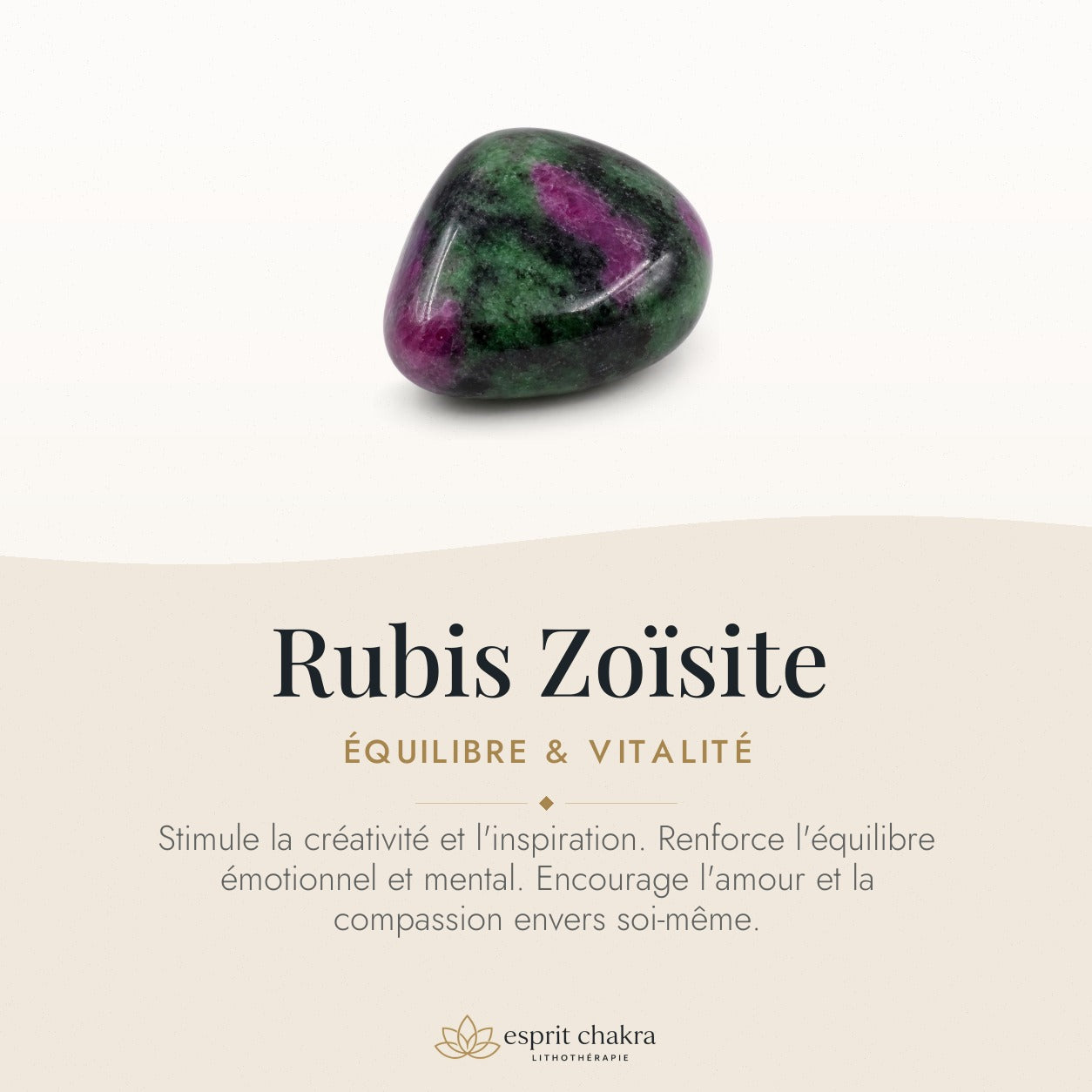 Bracelet Rubis Zoïsite 8 mm – Vigueur de l’Espérance — vertus de la pierre