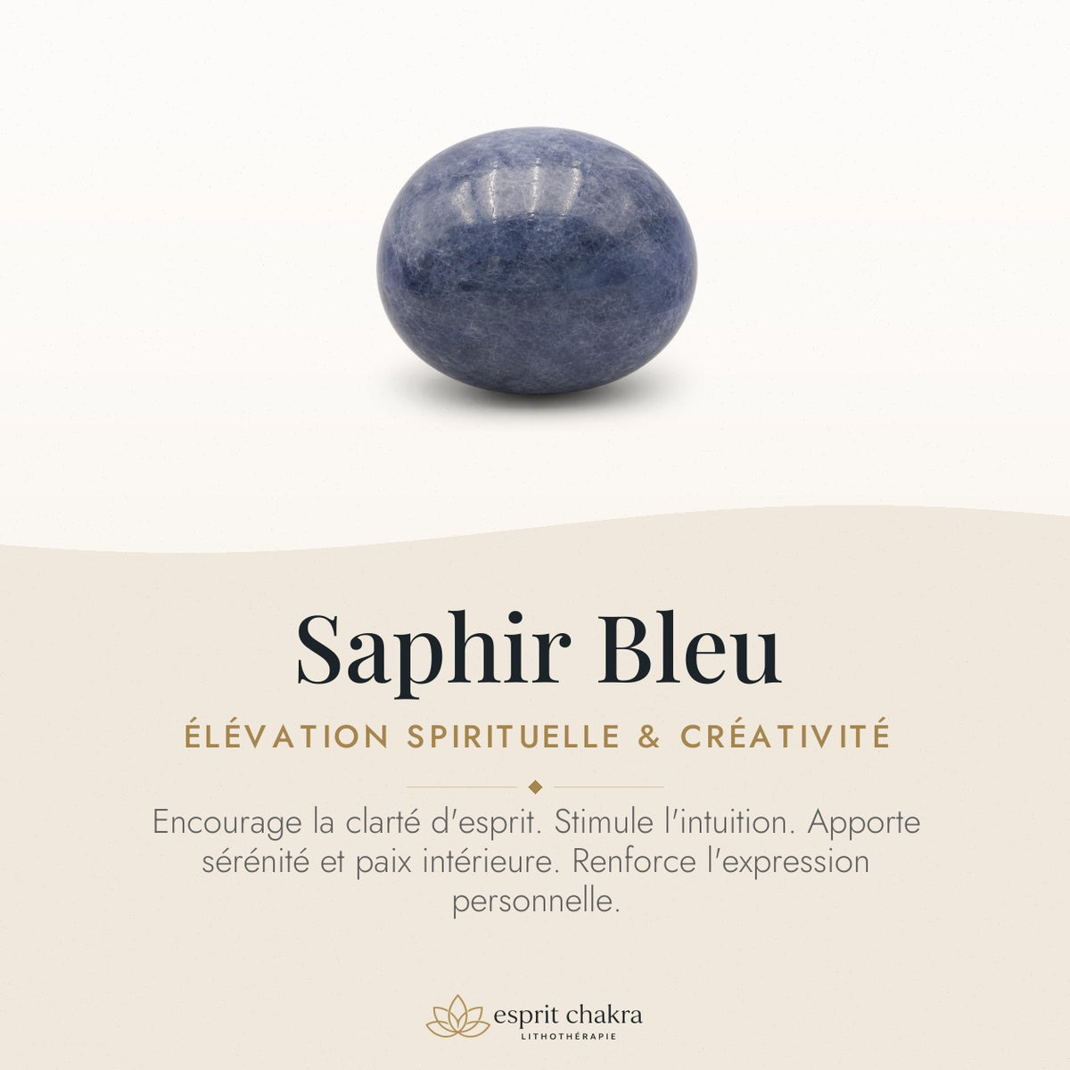 Bracelet Saphir Bleu 10 mm – Élévation de la Pensée — vertus de la pierre