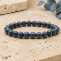 Bracelet Saphir Bleu 8 mm – Réflexion Sereine