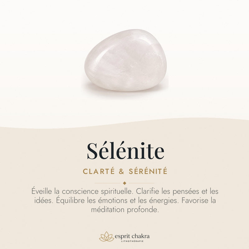 Bracelet Sélénite 8 mm – Douceur de la Lumière