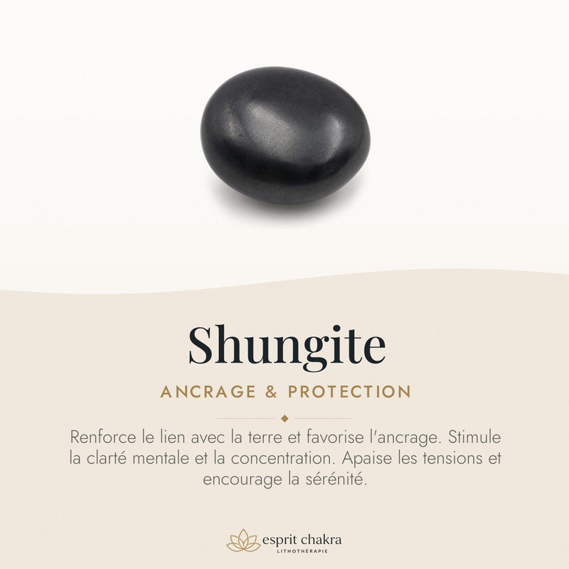 Bracelet Shungite 10 mm – Silence Protecteur