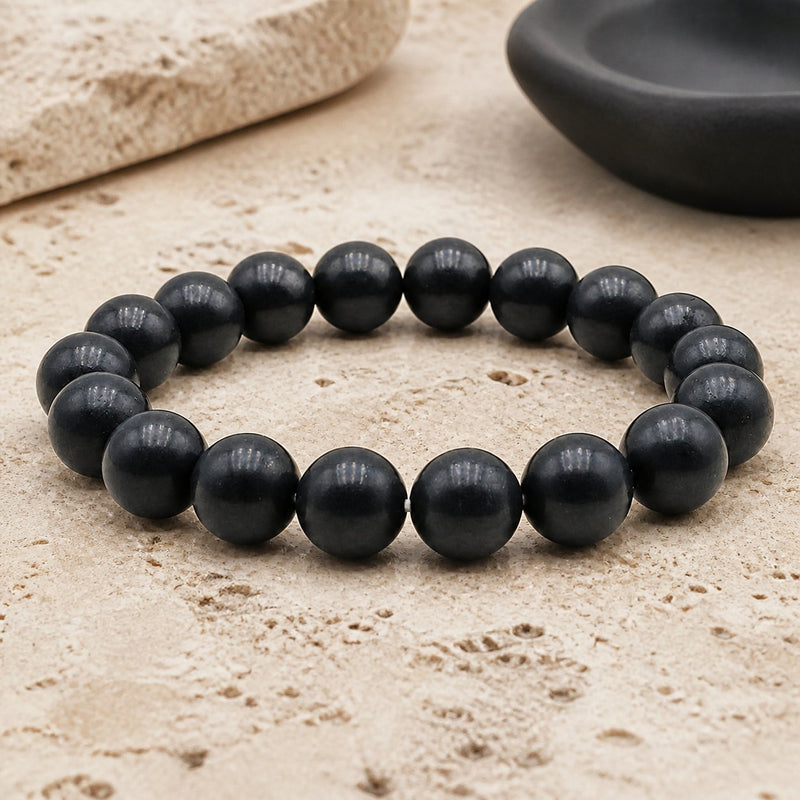 Bracelet Shungite 10 mm – Silence Protecteur