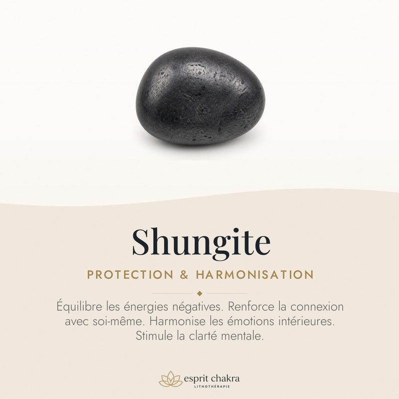 Bracelet Shungite 6 mm – Renouveau Doux