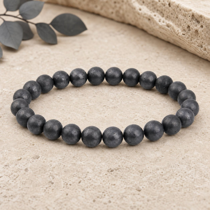 Bracelet Shungite 6 mm – Renouveau Doux