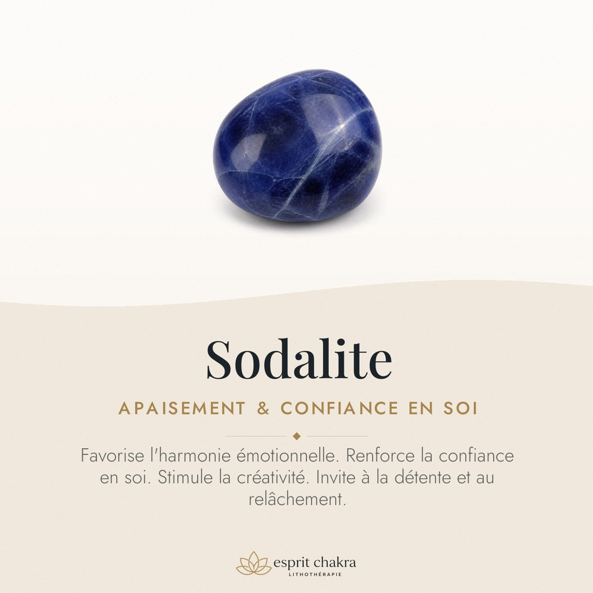 Bracelet Sodalite 10 mm – Parole Apaisée — vertus de la pierre