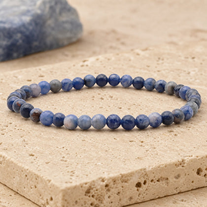 Bracelet Sodalite 4 mm – Justesse de l’Écoute