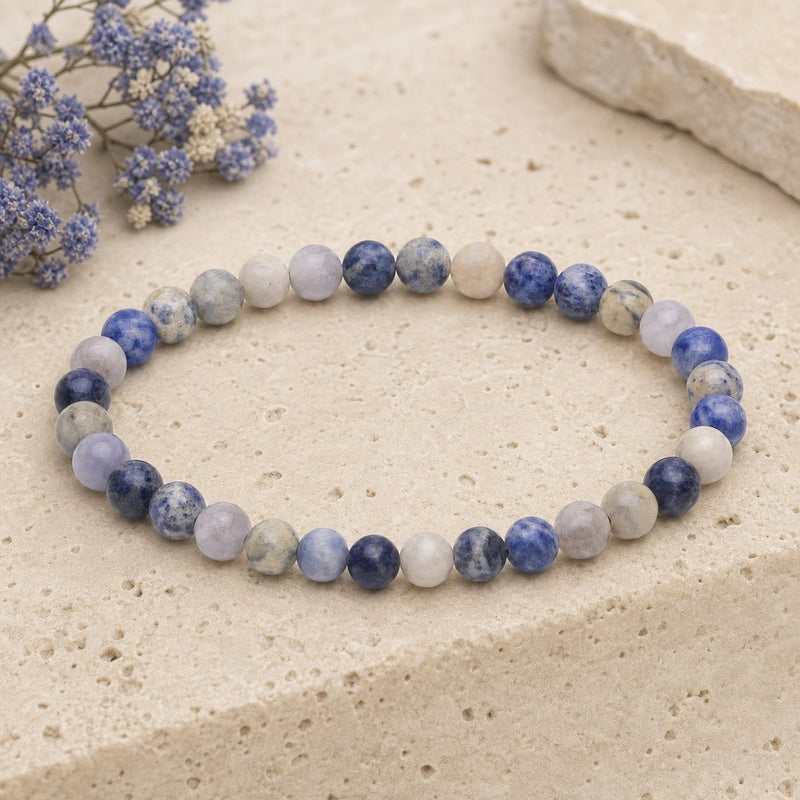 Bracelet Sodalite 6 mm – Clarté de l’Esprit