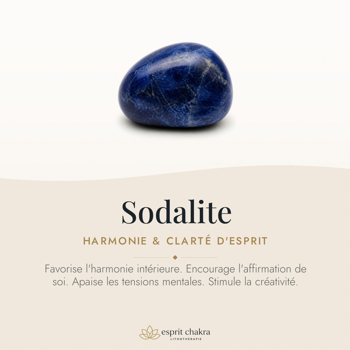 Bracelet Sodalite 6 mm – Esprit Limpide — vertus de la pierre