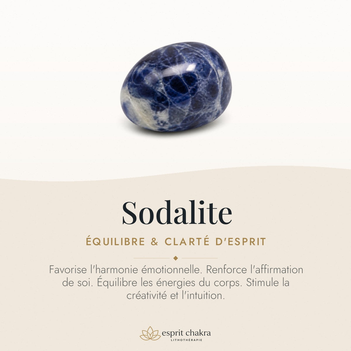 Bracelet Sodalite 6 mm – Voix Assurée — vertus de la pierre