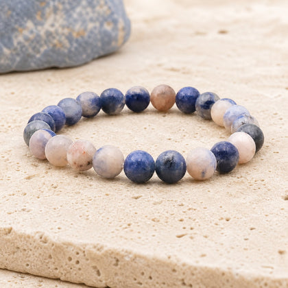 Bracelet Sodalite 8 mm – Commencement Doux