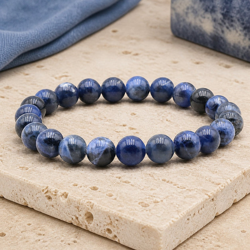 Bracelet Sodalite 8 mm – Franchise Douce