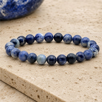 Bracelet Sodalite 8 mm – Netteté des Idées