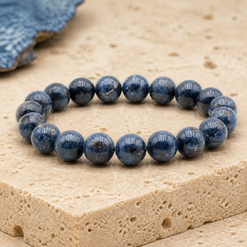 Bracelet Spinelle Bleue 10 mm – Assurance Calme