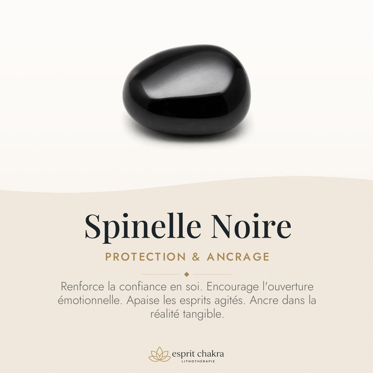 Bracelet Spinelle Noire 4 mm – Force du Recommencement — vertus de la pierre