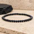 Bracelet Spinelle Noire 4 mm – Force du Recommencement