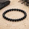 Bracelet Spinelle Noire 6 mm – Débuts Sereins