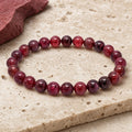 Bracelet Spinelle Rouge 6 mm – Ardeur de l’Action