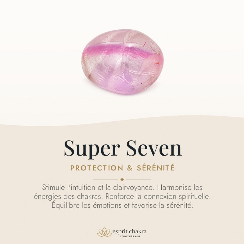 Bracelet Super Seven 6 mm – Envol Serein