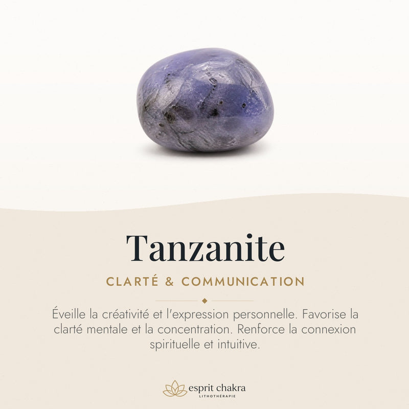 Bracelet Tanzanite 8 mm – Clarté de l’Élévation