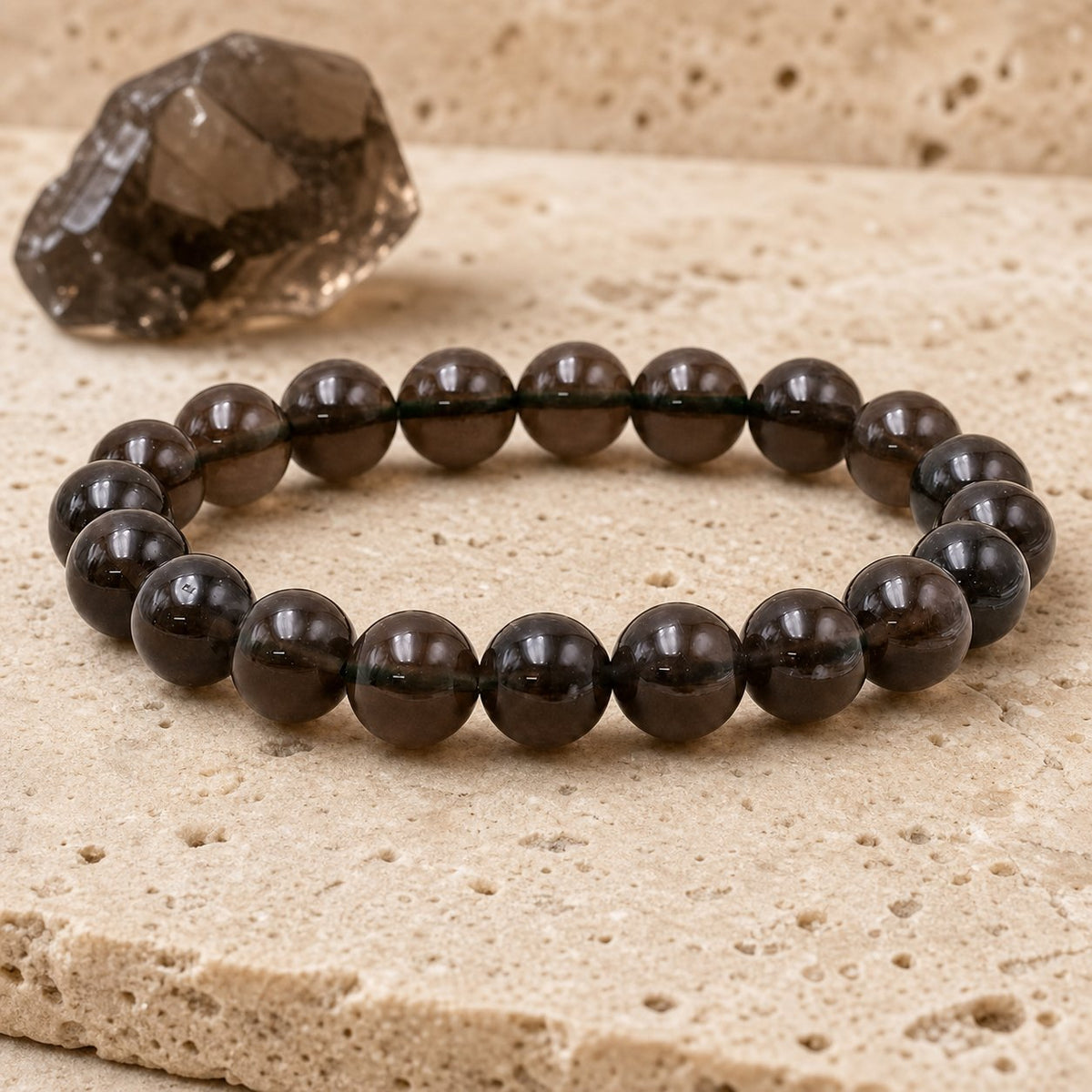 Bracelet Tectite 10 mm – Sérénité du Lâcher-prise