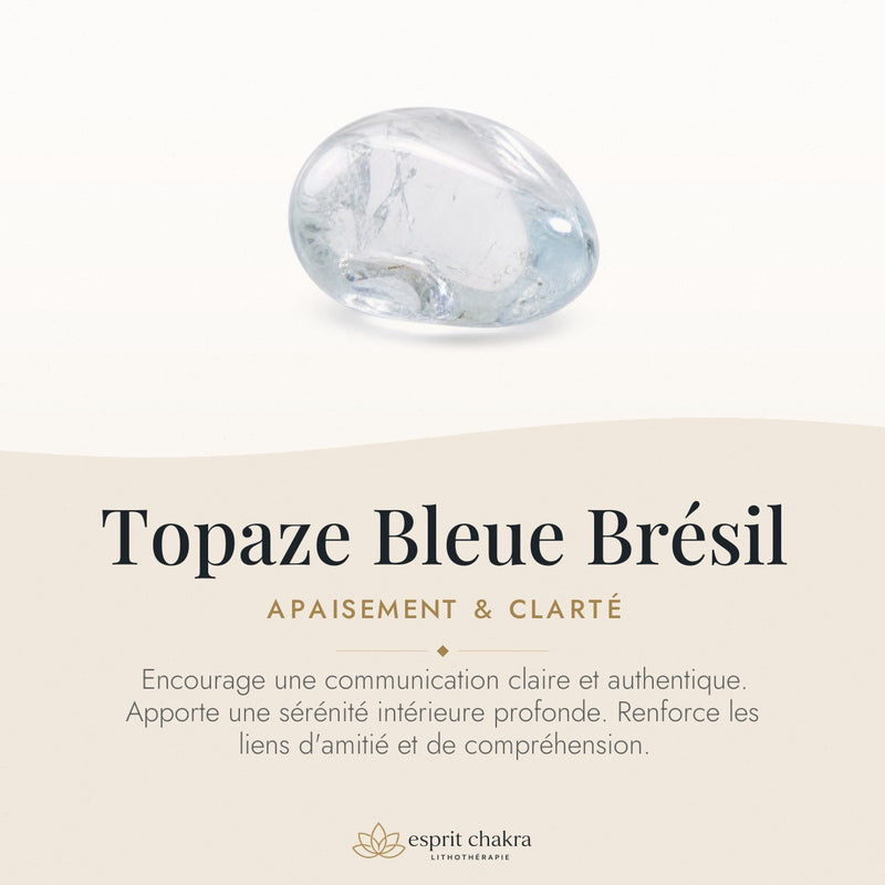 Bracelet Topaze Bleue 6 mm – Franchise du Dialogue