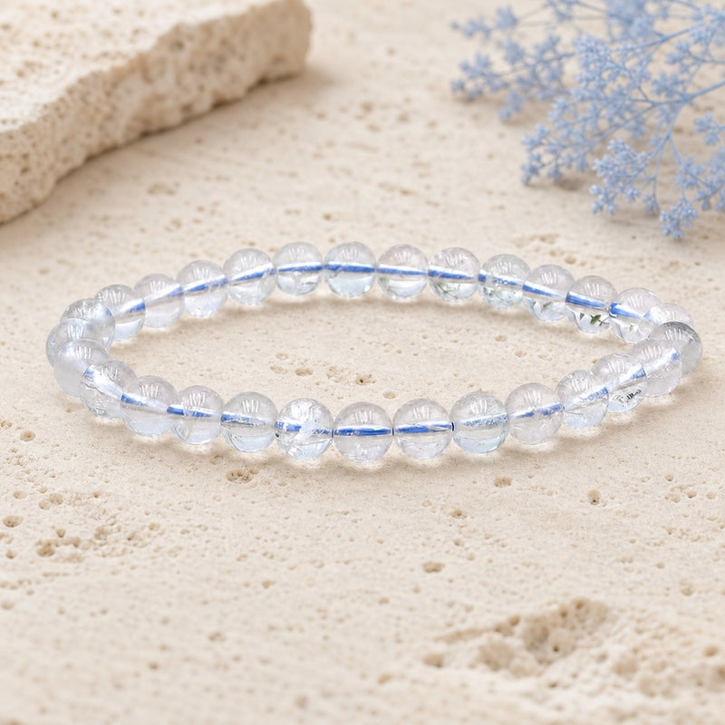 Bracelet Topaze Bleue 6 mm – Franchise du Dialogue