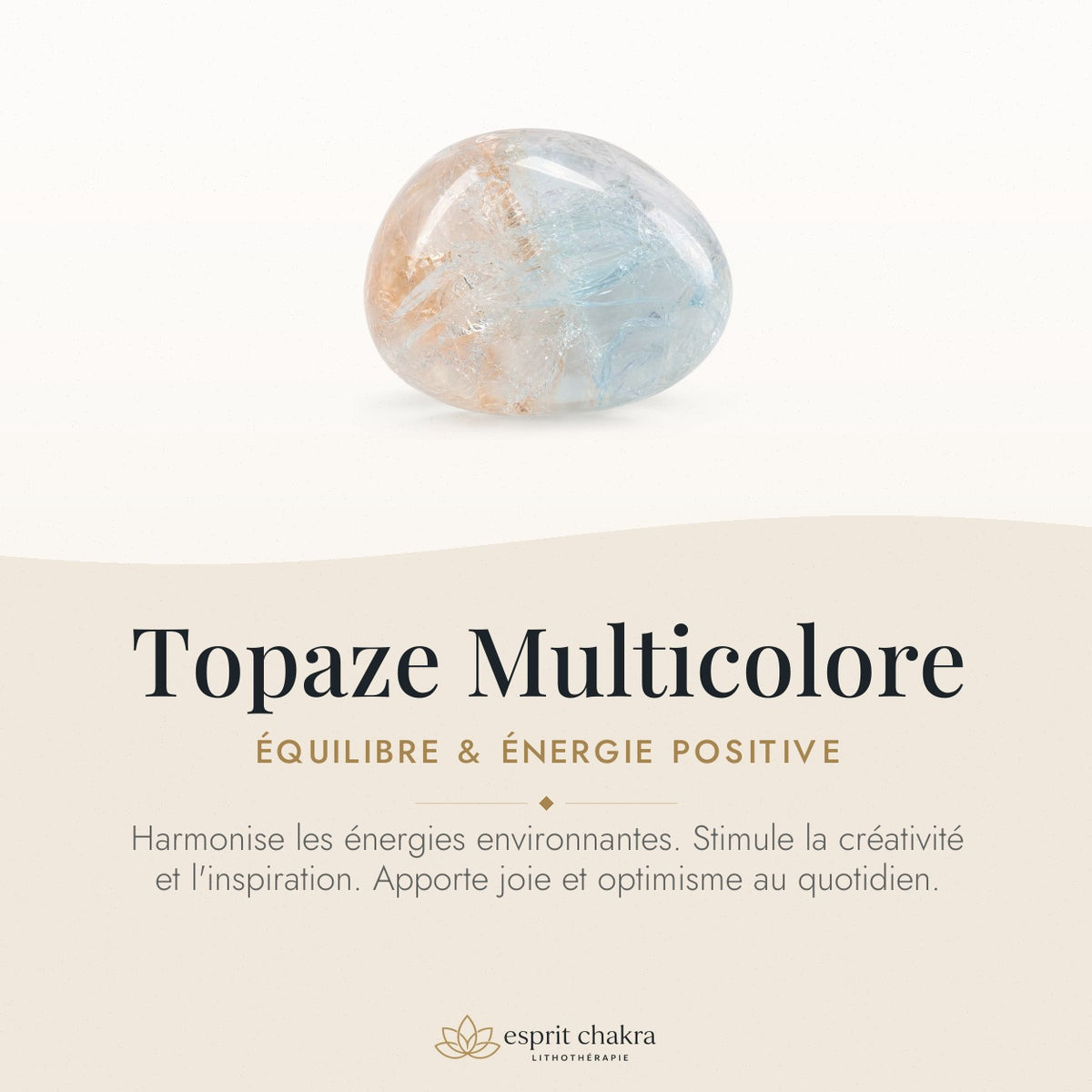 Bracelet Topaze Multicolore 8 mm – Joie de la Variété — vertus de la pierre