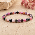 Bracelet Tourmaline Multicolore 6 mm – Calme Patient