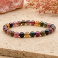 Bracelet Tourmaline Multicolore 6 mm – Silence Paisible