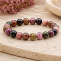 Bracelet Tourmaline Multicolore 8 mm – Paix Douce