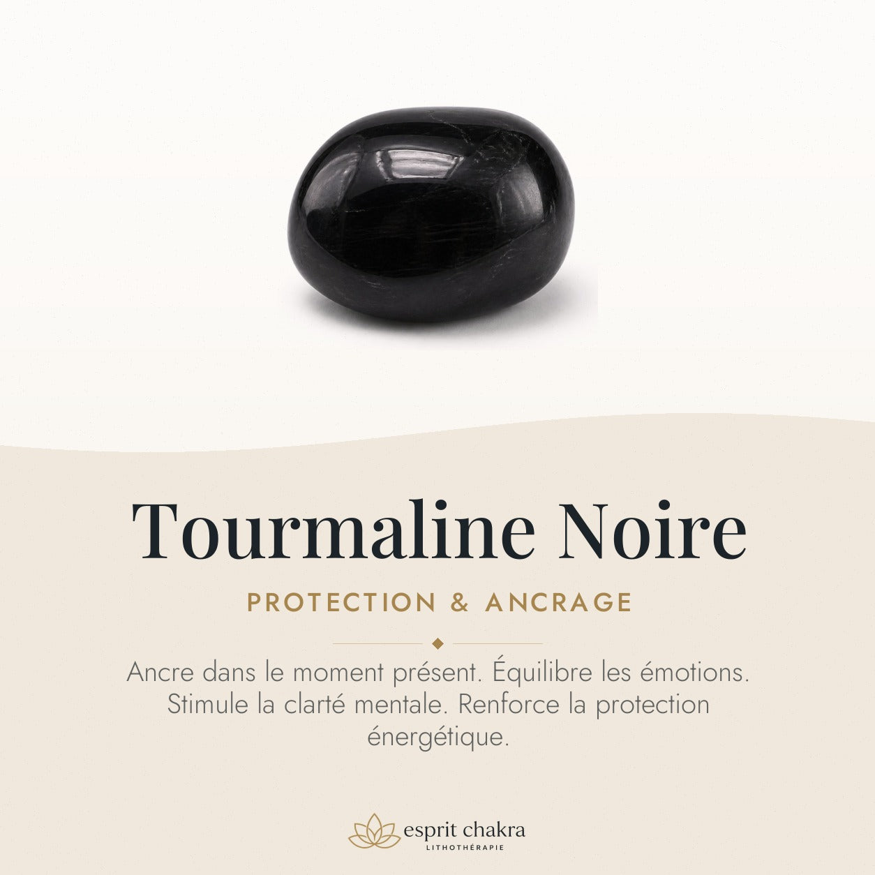 Bracelet Tourmaline Noire 10 mm – Abri Tranquille — vertus de la pierre
