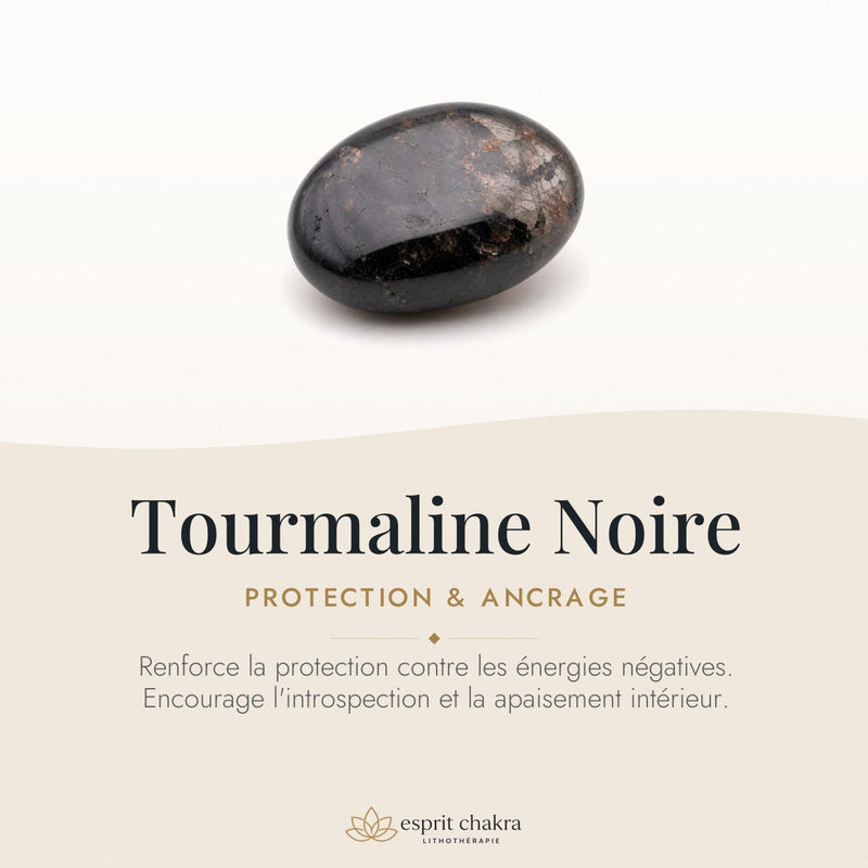 Bracelet Tourmaline Noire 10 mm – Protection du Quotidien
