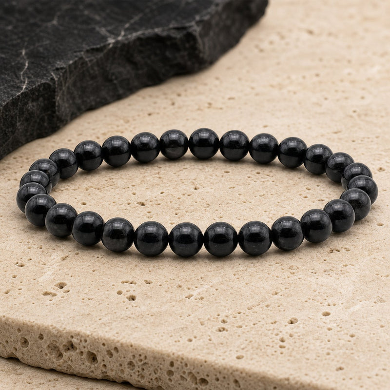 Bracelet Tourmaline Noire 6 mm – Sérénité Douce