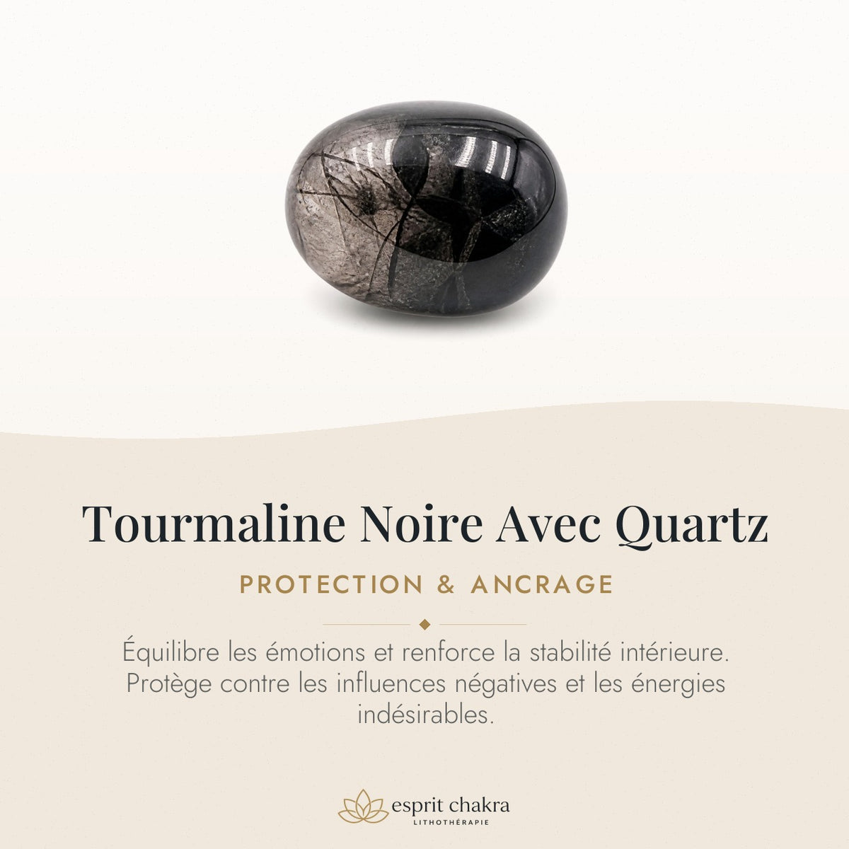 Bracelet Tourmaline Noire 6 mm – Sérénité Simple — vertus de la pierre