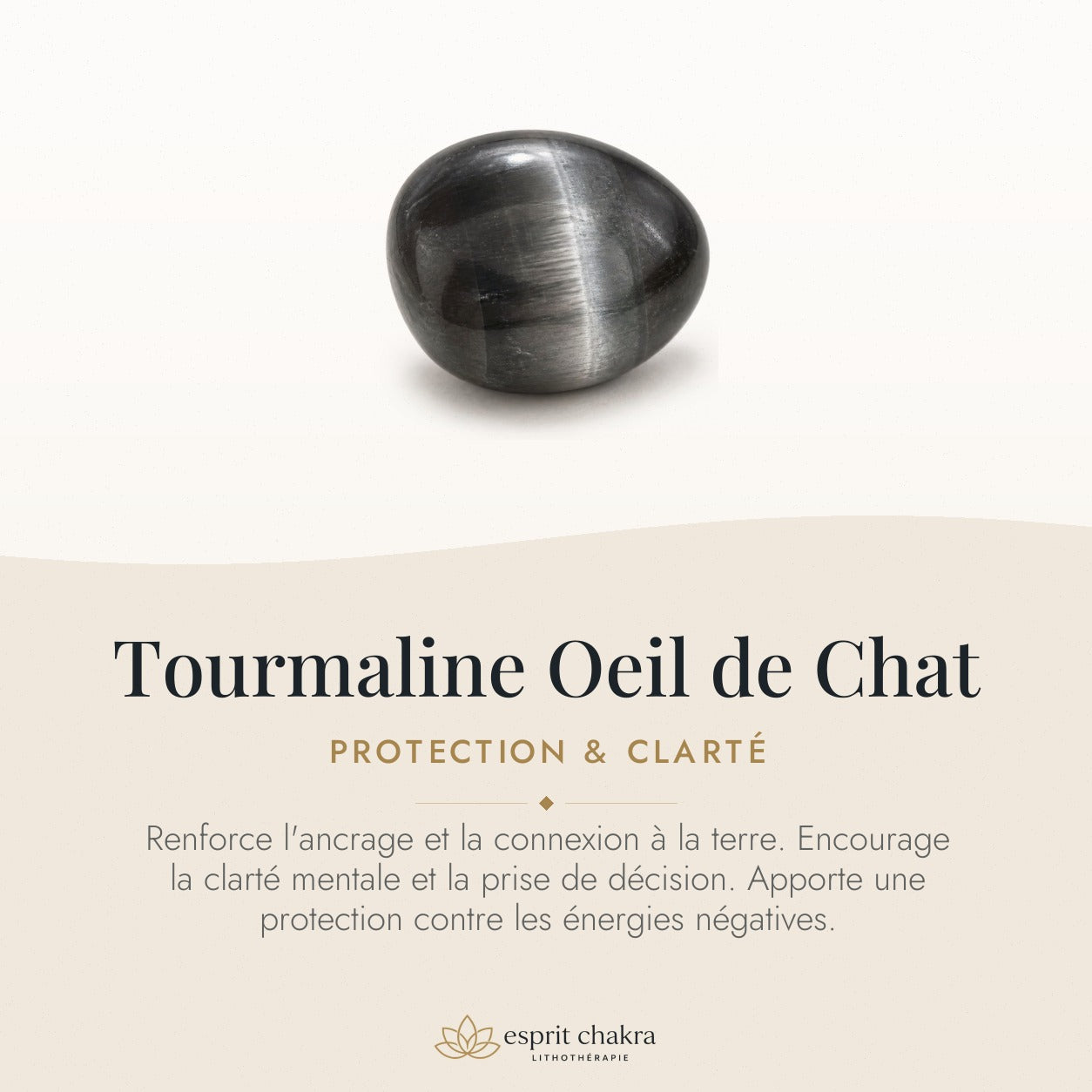 Bracelet Tourmaline Oeil de Chat 6 mm – Assurance de la Veille — vertus de la pierre