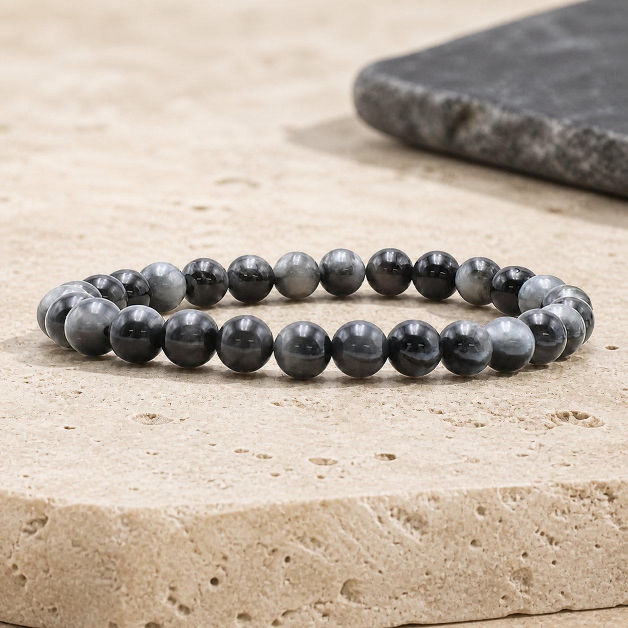 Bracelet Tourmaline Oeil de Chat 6 mm – Assurance de la Veille