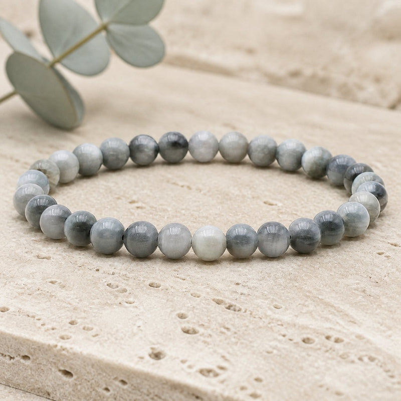Bracelet Tourmaline Oeil de Chat 6 mm – Protection Claire