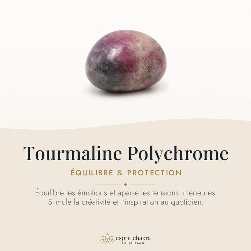 Bracelet Tourmaline Polychrome 8 mm – Protection des Transitions