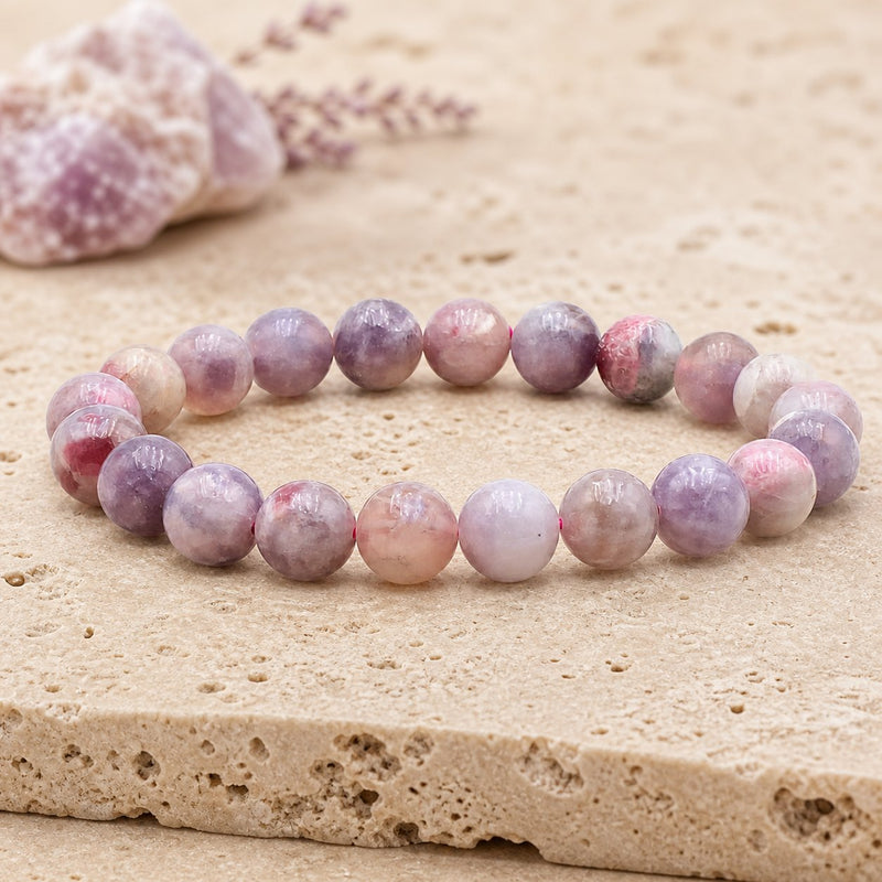 Bracelet Tourmaline Rose 10 mm – Confiance Tendre