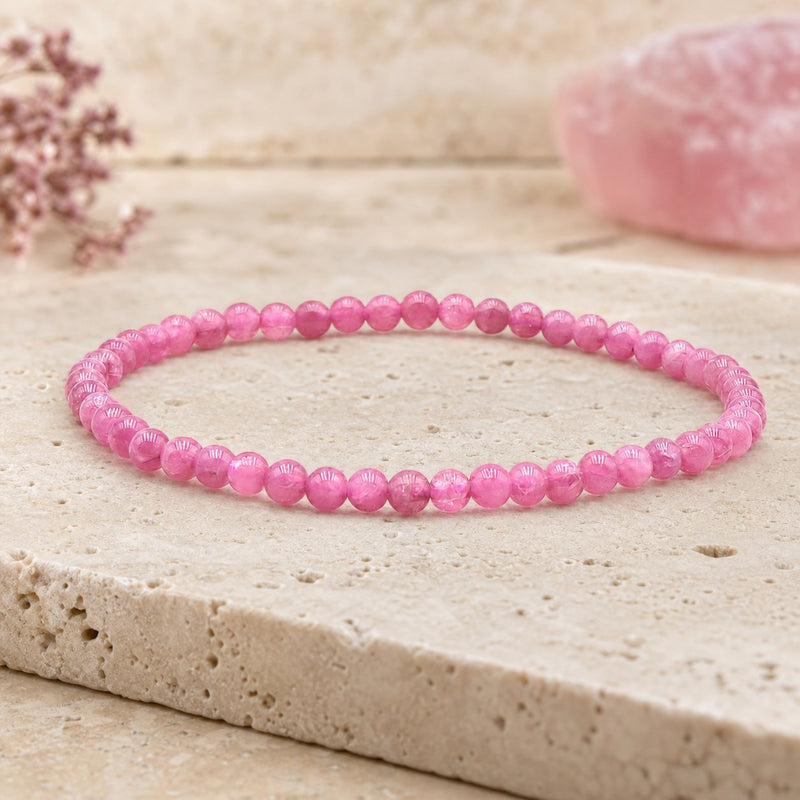 Bracelet Tourmaline Rose 4 mm – Quiétude Sereine