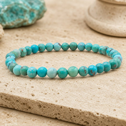 Bracelet Turquoise 4 mm – Assurance de l’Inconnu