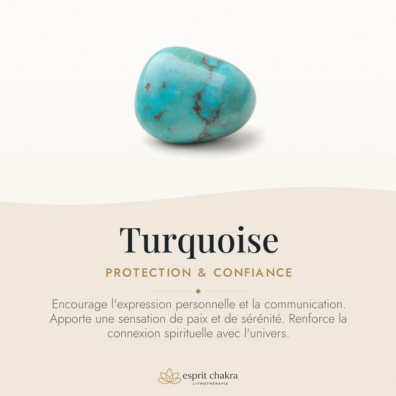Bracelet Turquoise 4 mm – Sérénité de l’Ailleurs