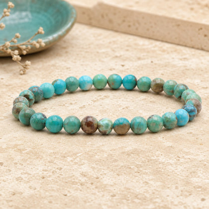 Bracelet Turquoise 6 mm – Apaisement Simple