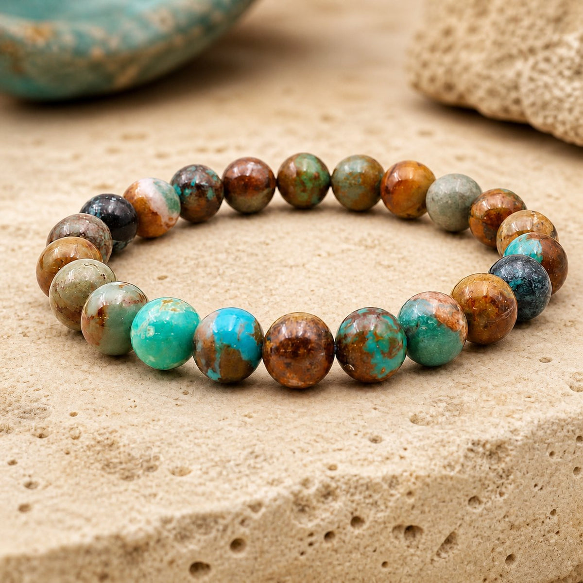 Bracelet Turquoise 8 mm – Confiance Simple