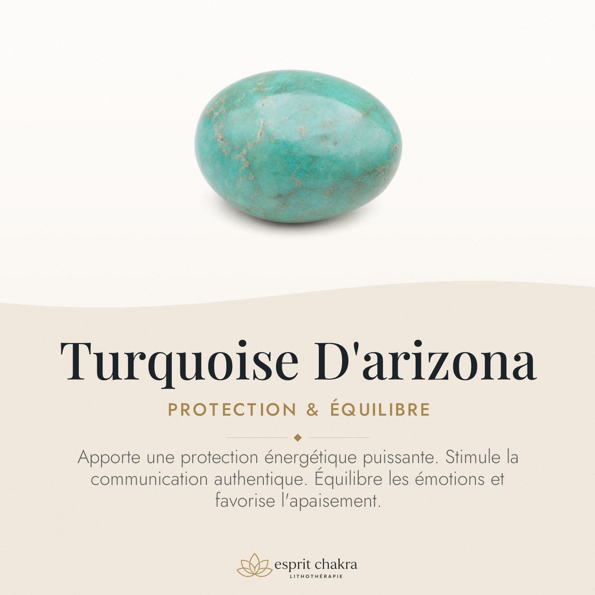 Bracelet Turquoise d'Arizona 6 mm – Protection de l’Espace — vertus de la pierre