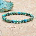 Bracelet Turquoise du Tibet 6 mm – Sérénité des Cimes
