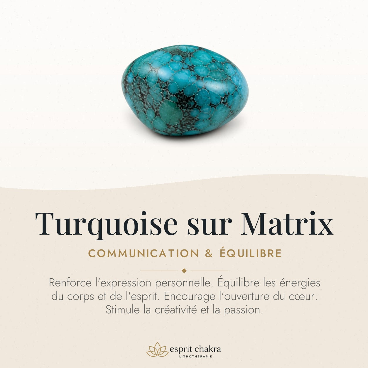 Bracelet Turquoise sur Matrix 10 mm – Protection du Dialogue — vertus de la pierre