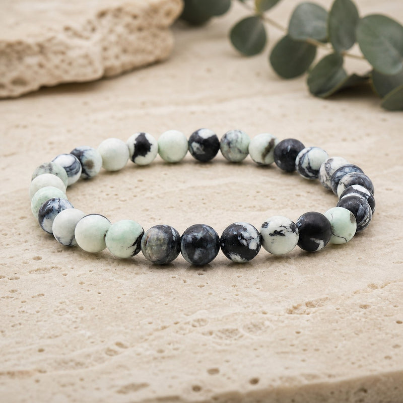 Bracelet Variscite 6 mm – Espérance Sereine