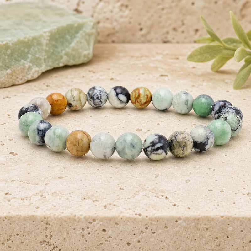 Bracelet Variscite 8 mm – Harmonie du Repos